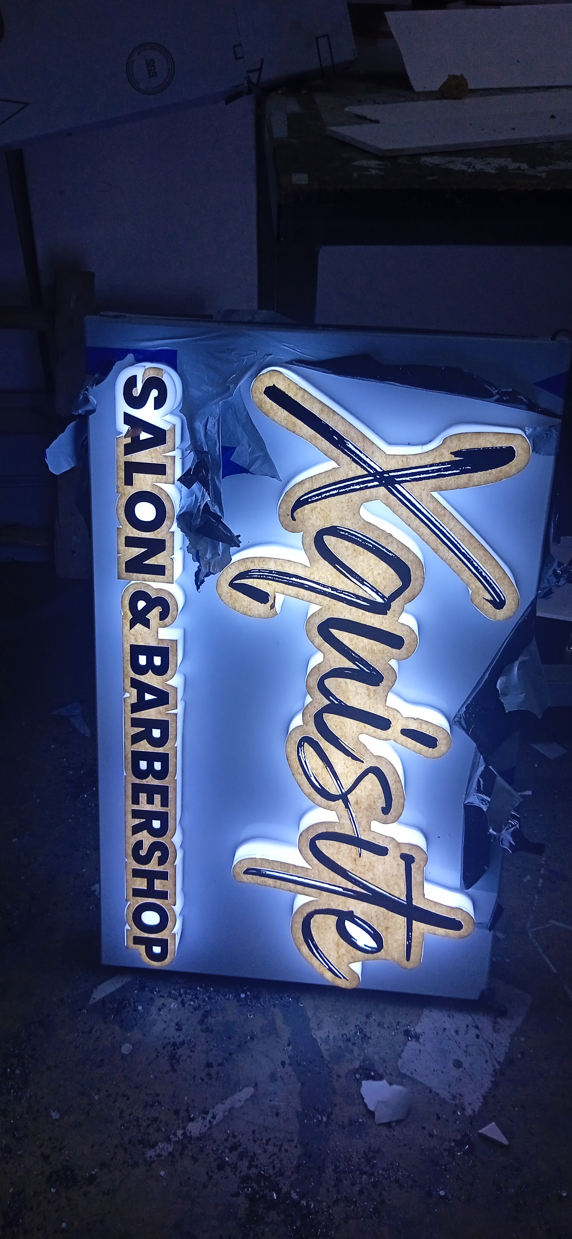 Barbershop, Salon and Spa 3D sgns — photo 4